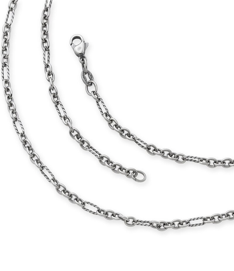 ジェームズ エイヴリー レディース アクセサリー ネックレス・チョーカー James Avery Medium Cable Figaro Chain Silver シルバー