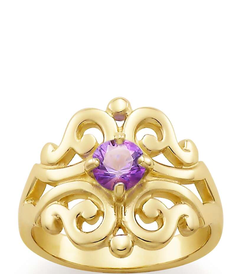 ジェームズ エイヴリー レディース アクセサリー 指輪 レース James Avery 14K Spanish Lace Birthstone Ring Gold/Amethyst ゴールド