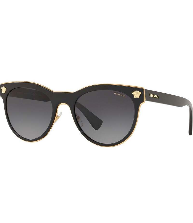 ヴェルサーチ レディース 佩び物 サングラス・アイウェア Versace Women\u0027s Ve2198 Mirrored 54粍 Sunglasses Black 黒いこと