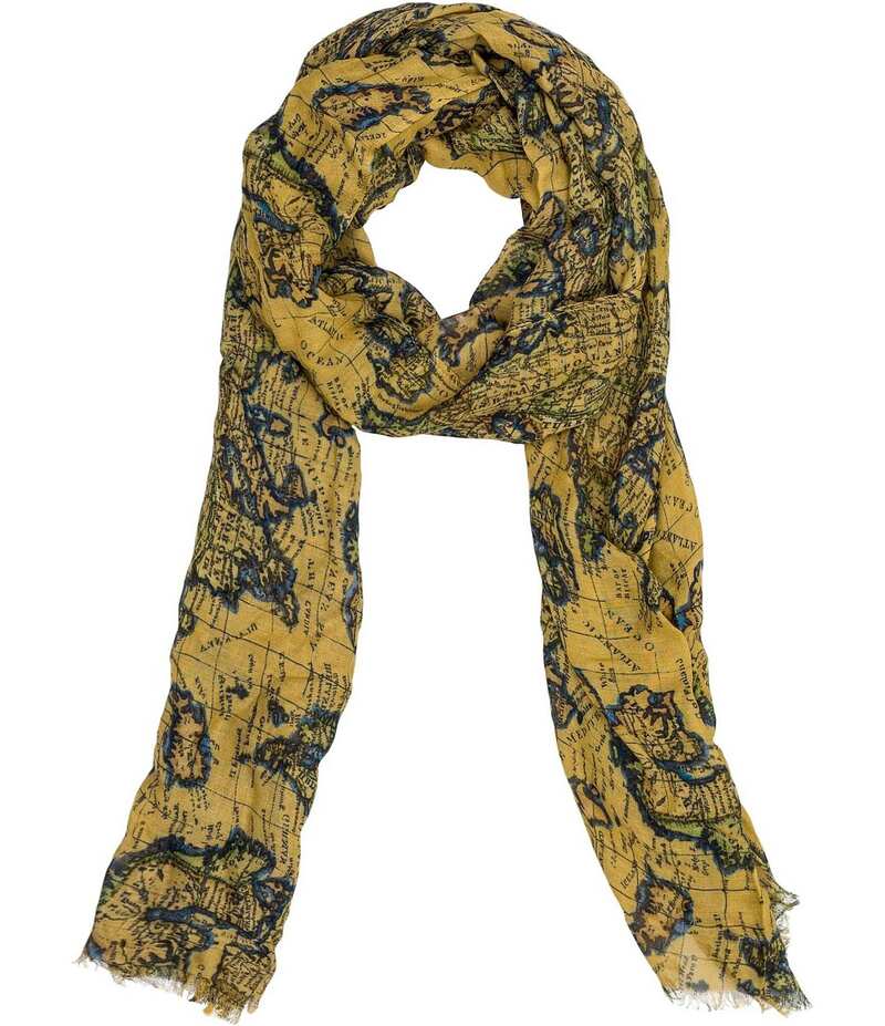 パトリシアナシュ レディース アクセサリー マフラー・ストール・スカーフ フリンジ Patricia Nash Viscose Self-Fringe Edge Scarf Vintage European Map 10,281円