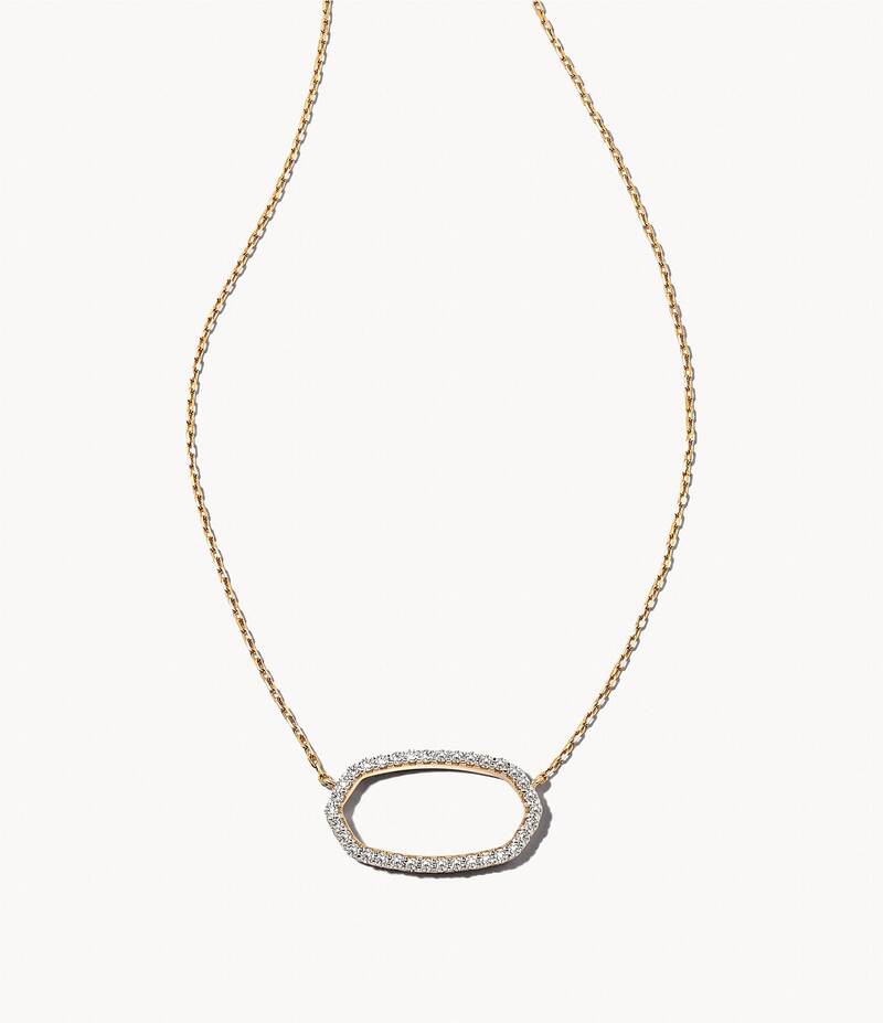 ケンドラスコット レディース アクセサリー ネックレス・チョーカー レース Kendra Scott Elisa 14K Open Frame Short Pendant Necklace 14k Yellow Gold イエロー