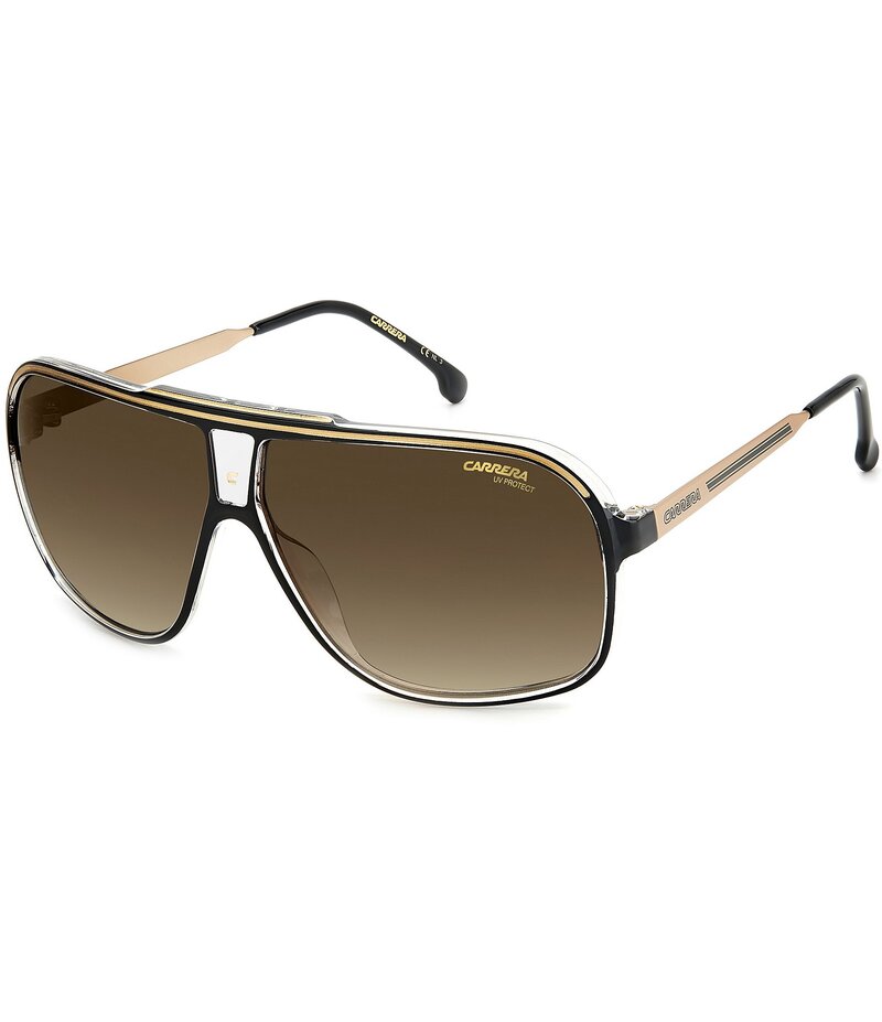 カレーナ レディース アクセサリー サングラス・アイウェア Carrera Grandprix Rectangle Sunglasses Black Gold ブラック
