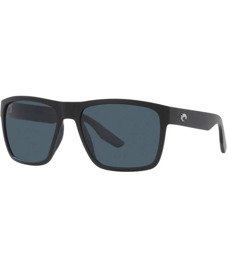 コスタ レディース アクセサリー サングラス・アイウェア Costa Men's Paunch XL Polarized Square Sunglasses Matte Black/Black ブラック