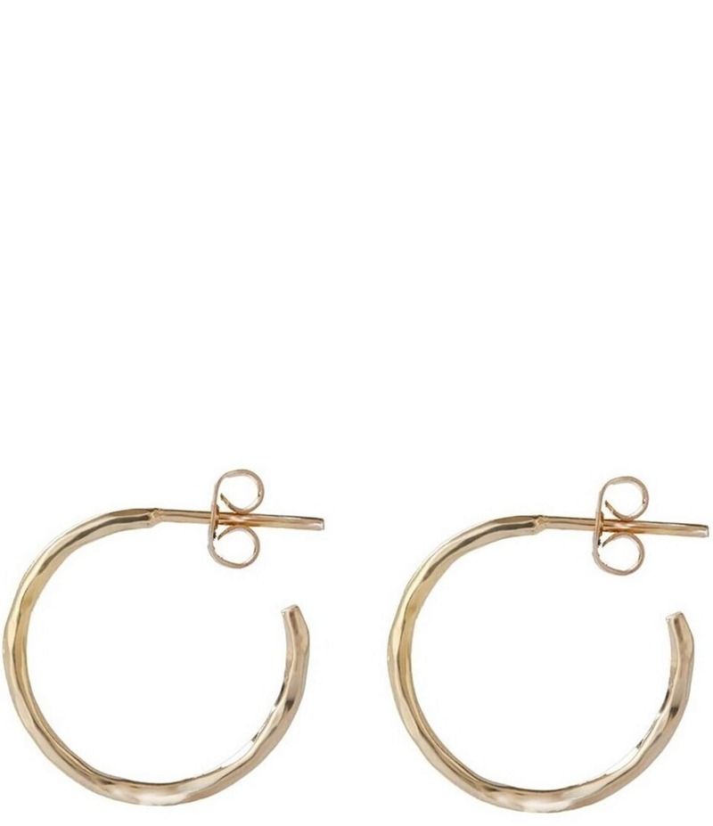 アルジェントヴィーヴォ レディース アクセサリー ピアス・イヤリング Argento Vivo Hammered Medium Hoop Earrings Gold ゴールド