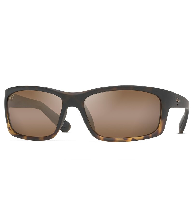 マウイ体育館 レディース 付属品 サングラス・アイウェア つけ加える大きさ Maui Jim Men\u0027s Kanaio Coast PolarizedPlus2R Matte Tortoise Wrap 61粍 Sunglasses Matte Tortoise Ombre