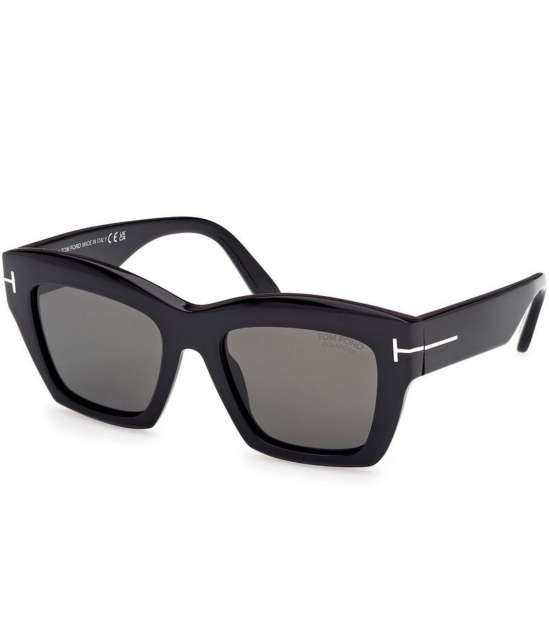 トム・ジェラルド・r・フォード レディース 付属物 サングラス・アイウェア TOM FORD Women\u0027s Luna 52粍 Butterfly Sunglasses Shiny Black 黒いこと