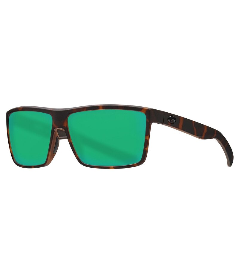 コスタ レディース アクセサリー サングラス・アイウェア Costa Rinconcito Polarized Square Sunglasses Tortoise Green Mirror グリーン