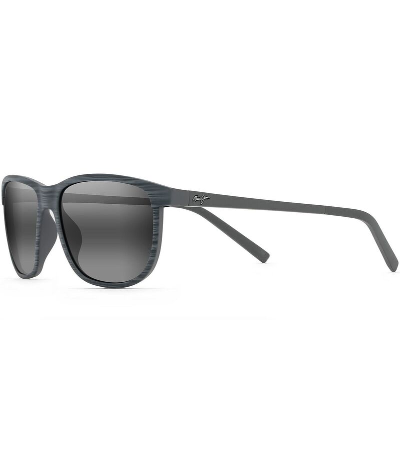 マウイ体育館 レディース 付属品 サングラス・アイウェア つけ加える大きさ Maui Jim Lele Kawa Polarized Plus2R Classic 58粍 Sunglasses Grey Stripe 薄墨色