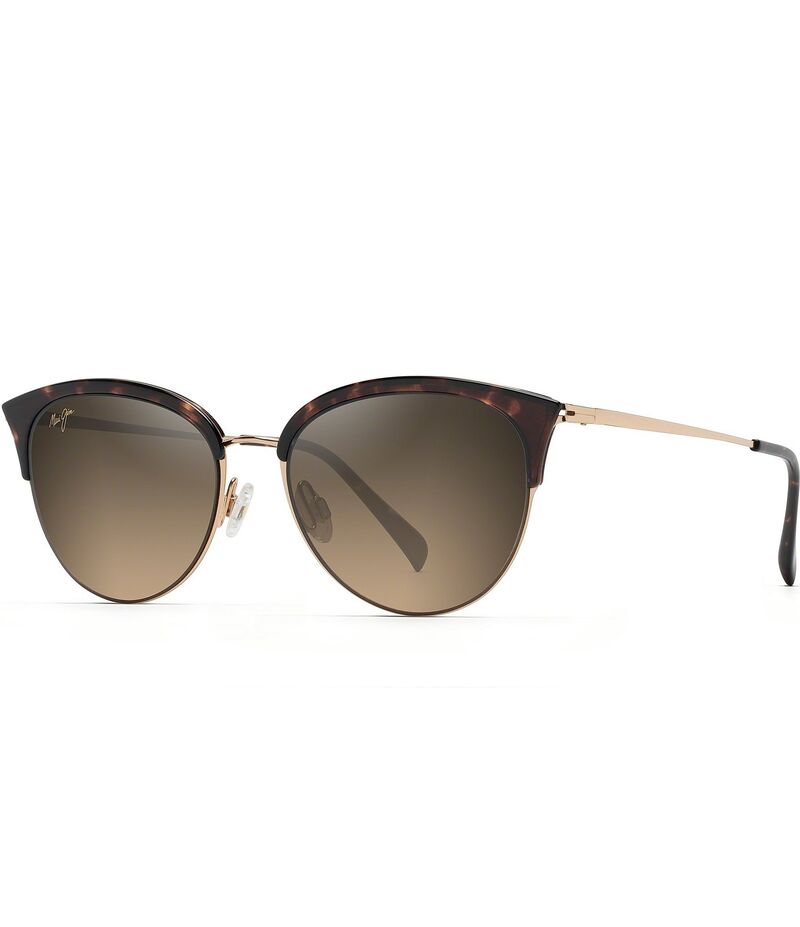 マウイジム レディース アクセサリー サングラス・アイウェア プラスサイズ Maui Jim Women Olili PolarizedPlus2R Cat Eye 55mm Sunglasses Tortoise