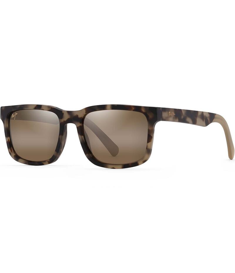 マウイジム レディース アクセサリー サングラス・アイウェア Maui Jim Unisex Stone Shack 55mm Polarized Square Tortoise Sunglasses Matte Tortoise ストーン