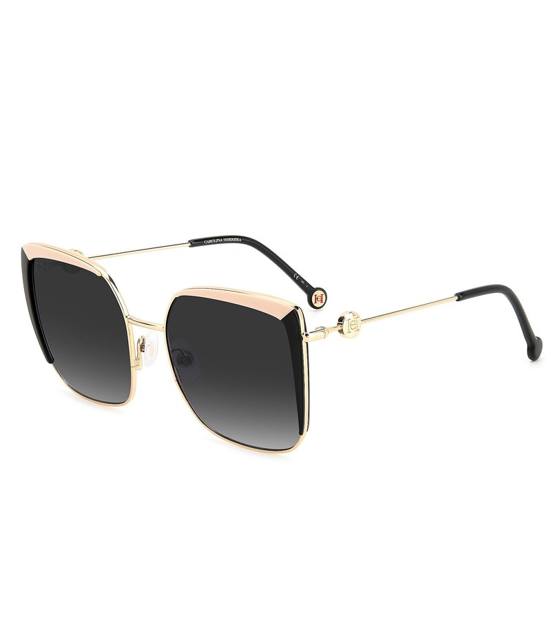 キャロライナヘレラ レディース 付属品 サングラス・アイウェア Carolina Herrera Women\u0027s Her0111 Square Sunglasses Black Nude 黒いこと