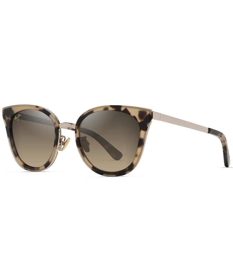 マウイジム レディース アクセサリー サングラス・アイウェア Maui Jim Women Wood Rose Polarized Cat Eye Sunglasses Brown ブラウン