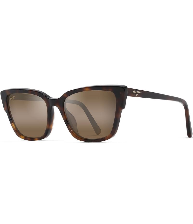 マウイジム レディース アクセサリー サングラス・アイウェア Maui Jim Women 55mm Kou Cat Eye Polarized Sunglasses Tortoise