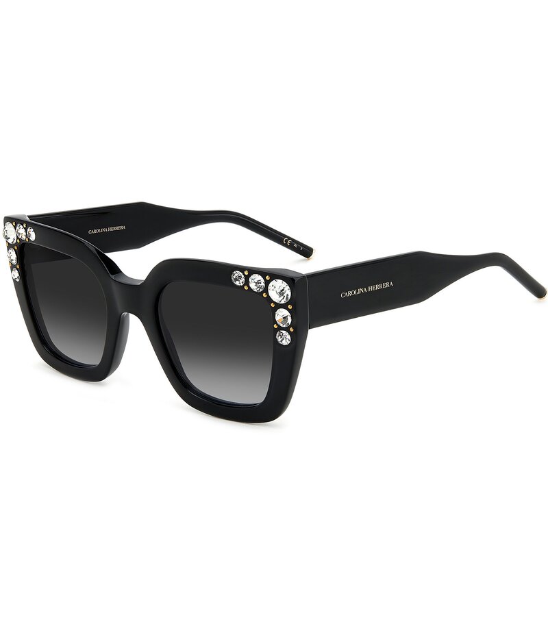 キャロライナヘレラ レディース アクセサリー サングラス・アイウェア Carolina Herrera Women's Her0130/s Square Sunglasses Black ブラック