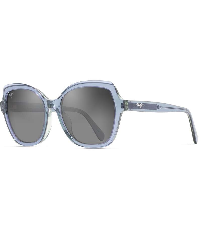 マウイ体育館 レディース 付属物 サングラス・アイウェア Maui Jim Women\u0027s Mamane 55粍 Butterfly Polarized Sunglasses Teal ティール