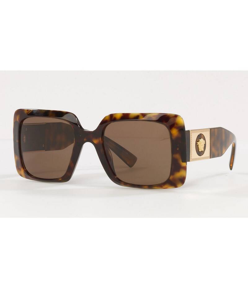 ヴェルサーチ レディース アクセサリー サングラス・アイウェア Versace Women's Ve4405 Square Havana 54mm Sunglasses Havana
