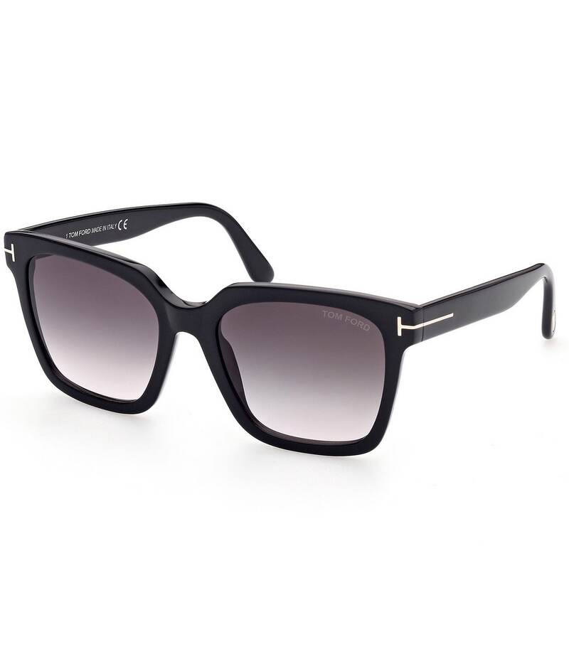 トム・ジェラルド・r・フォード レディース 佩び物 サングラス・アイウェア TOM FORD Women\u0027s Selby 55粍 Square Sunglasses Black 黒いこと