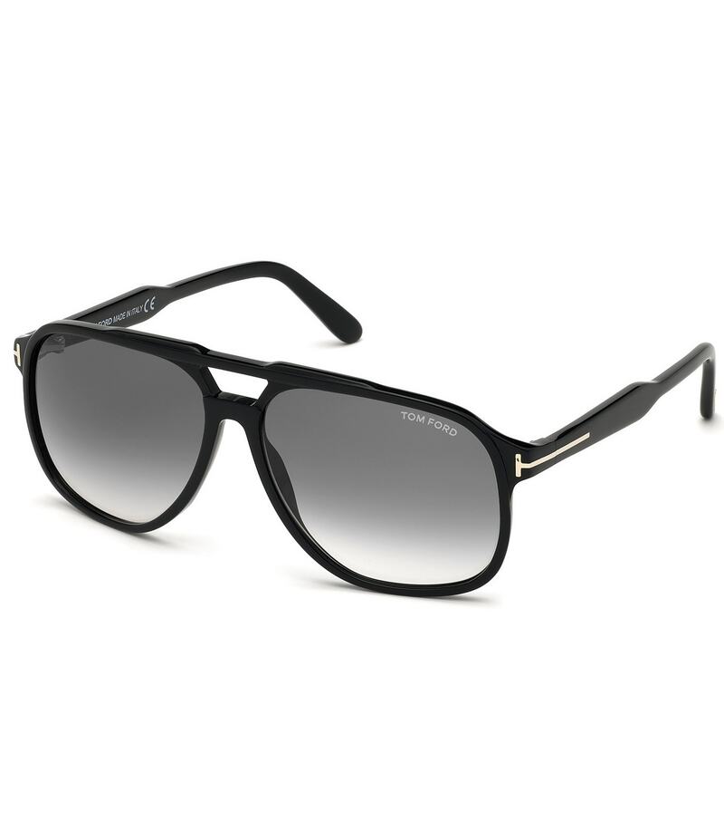 トム・ジェラルド・r・フォード レディース 佩び物 サングラス・アイウェア TOM FORD Men\u0027s Raoul 62粍 Navigator Sunglasses Black/Smoke 黒いこと