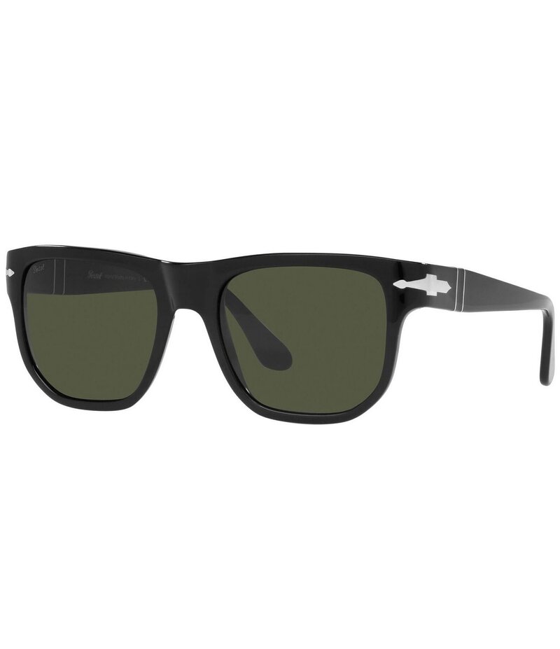 ペルソル レディース アクセサリー サングラス・アイウェア Persol Unisex PO3306S 55mm Rectangle Sunglasses Black ブラック
