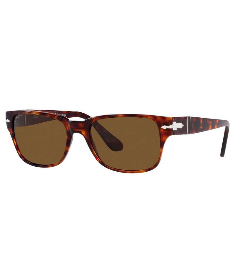 ペルソル レディース 佩び物 サングラス・アイウェア Persol Men\u0027s PO3288S Havana 55粍 Rectangle Polarized Sunglasses Havana