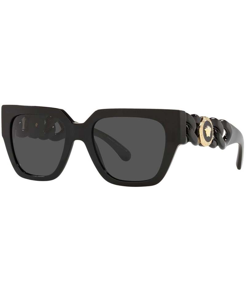 ヴェルサーチ レディース アクセサリー サングラス・アイウェア Versace Women's Ve4409 53mm Square Sunglasses Black ブラック