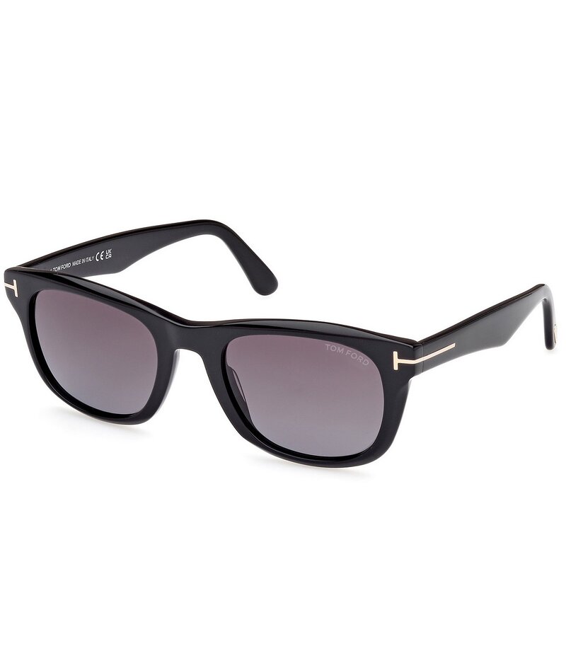 トム・ジェラルド・r・フォード レディース 付属物 サングラス・アイウェア TOM FORD Men\u0027s Kendel 54粍 Square Sunglasses Black 黒いこと