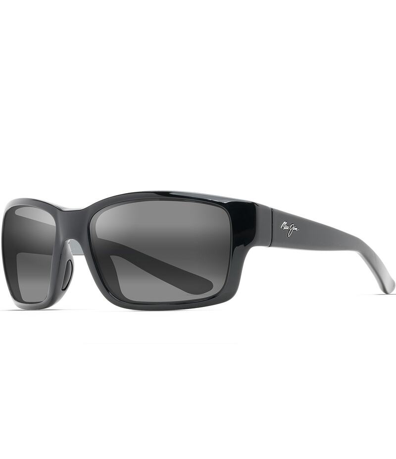 マウイ体育館 レディース 付属品 サングラス・アイウェア つけ加える大きさ Maui Jim Men\u0027s Mangroves PolarizedPlus2R Wrap 60粍 Sunglasses Black Gloss 黒いこと