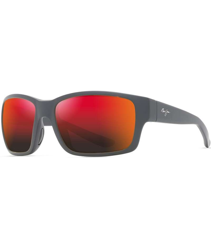 マウイ体育館 レディース 付属品 サングラス・アイウェア つけ加える大きさ Maui Jim Men\u0027s Mangroves PolarizedPlus2R Wrap 60粍 Mirrored Sunglasses Black Matte 黒いこと