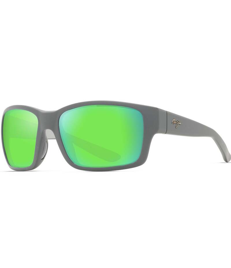 マウイ体育館 レディース 付属品 サングラス・アイウェア つけ加える大きさ Maui Jim Men\u0027s Mangroves PolarizedPlus2R Wrap 60粍 Mirrored Sunglasses Matte Dark Grey 薄墨色