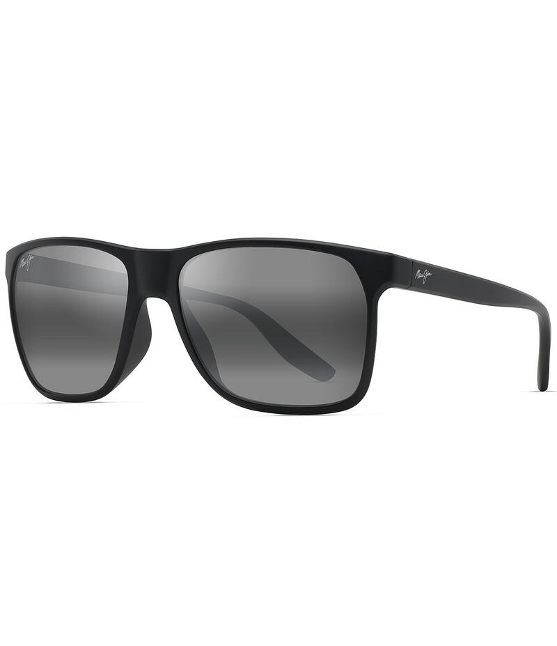 マウイ体操場 レディース 付属物 サングラス・アイウェア 付け加える大いさ Maui Jim Men\u0027s Pailolo PolarizedPlus2R 58.5粍 Rectangle Sunglasses Matte Black 黒いこと その他-眼鏡・サングラス-バッグ・小物・ブランド雑貨