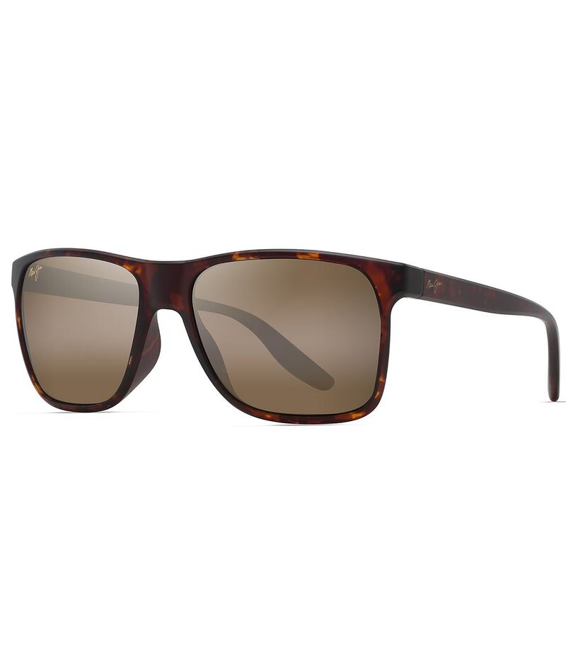 マウイジム レディース アクセサリー サングラス・アイウェア プラスサイズ Maui Jim Men's Pailolo PolarizedPlus2R 58.5mm Tortoise Rectangle Sunglasses Matte Tortoise