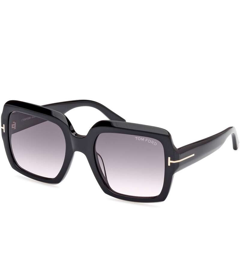 トム・ジェラルド・r・フォード レディース 付属物 サングラス・アイウェア TOM FORD Women\u0027s Kaya 54粍 Square Sunglasses Black 黒いこと