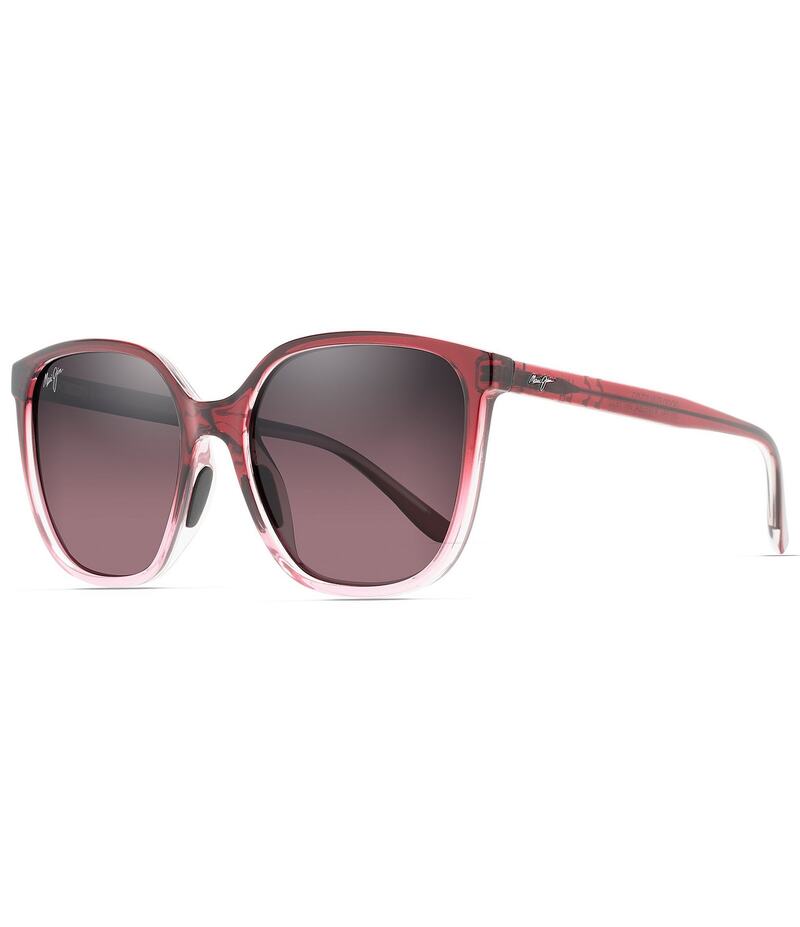 マウイ体育館 レディース 付属品 サングラス・アイウェア つけ加える大きさ Maui Jim Women\u0027s Good Fun PolarizedPlus2R 57粍 Fade Butterfly Sunglasses Raspberry Fade