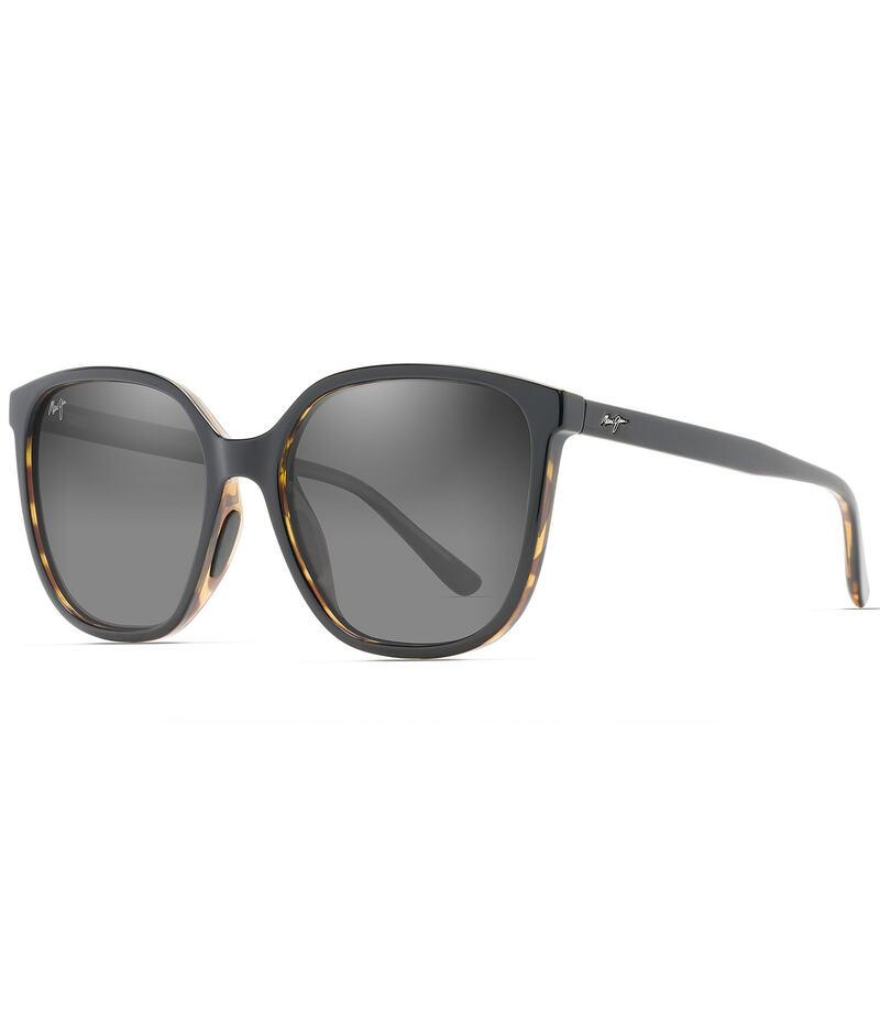 マウイ体育館 レディース 付属品 サングラス・アイウェア つけ加える大きさ Maui Jim Women\u0027s Good Fun PolarizedPlus2R 57粍 Tortoise Butterfly Sunglasses Black/Tortoise 黒いこと
