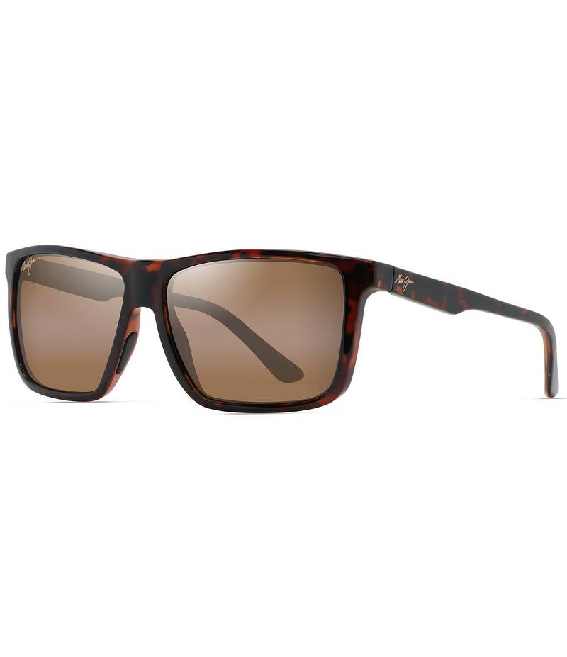マウイ体育館 レディース 付属品 サングラス・アイウェア つけ加える大きさ Maui Jim Men\u0027s Mamalu Bay PolarizedPlus2R 59.5粍 Square Sunglasses Cherry Tortoise
