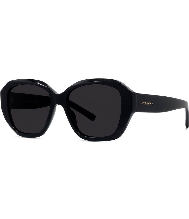 ジバンシー レディース 付属品 サングラス・アイウェア Givenchy Women\u0027s GV Day 55粍 Round Sunglasses Shiny Black 黒いこと