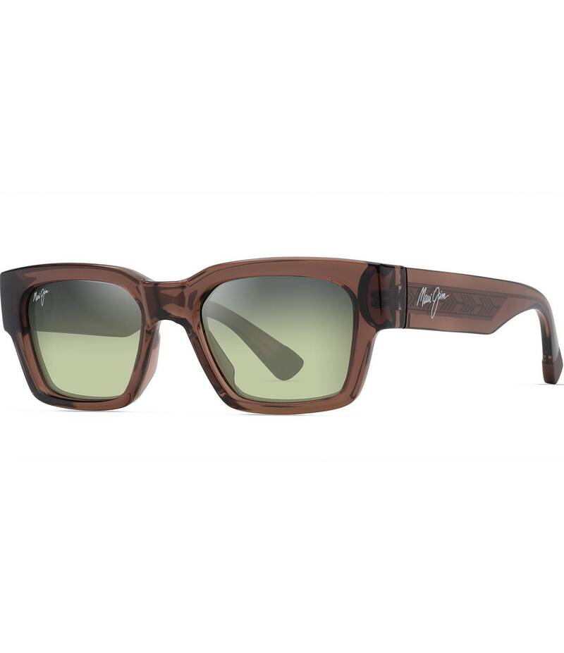 マウイジム レディース アクセサリー サングラス・アイウェア プラスサイズ Maui Jim Unisex Kenui PolarizedPlus2R53mm Rectangle Sunglasses Transparent Light Brown ブラウン