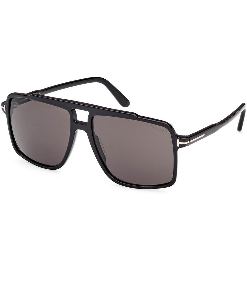 トム・ジェラルド・r・フォード レディース 付属物 サングラス・アイウェア TOM FORD Men\u0027s Kemp 59粍 Navigator Sunglasses Shiny Black/Smoke 黒いこと