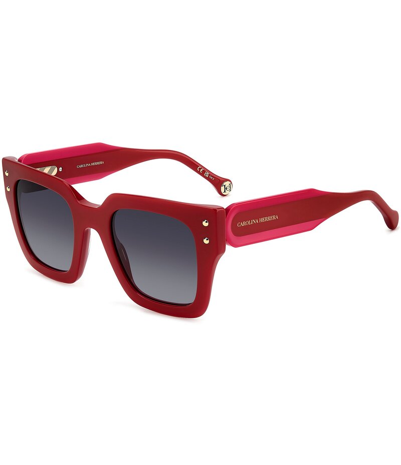 キャロライナヘレラ レディース アクセサリー サングラス・アイウェア Carolina Herrera Women's HER0255 51mm Square Sunglasses Red レッド