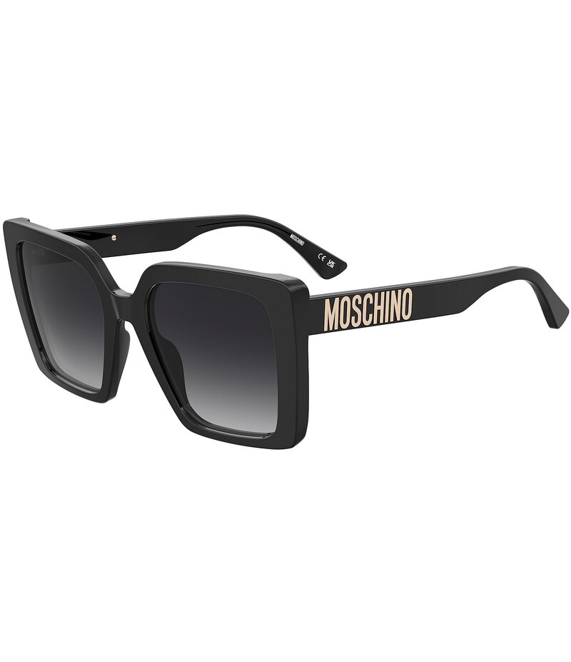 モスキーノ レディース アクセサリー サングラス・アイウェア Moschino Women's MOS172 56mm Square Sunglasses Black ブラック