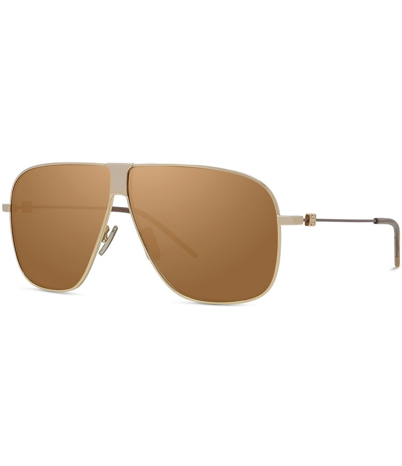 ジバンシー レディース 付属品 サングラス・アイウェア Givenchy Unisex GV Speed 64粍 Aviator Sunglasses Shiny Gold/Brown 赤銅色