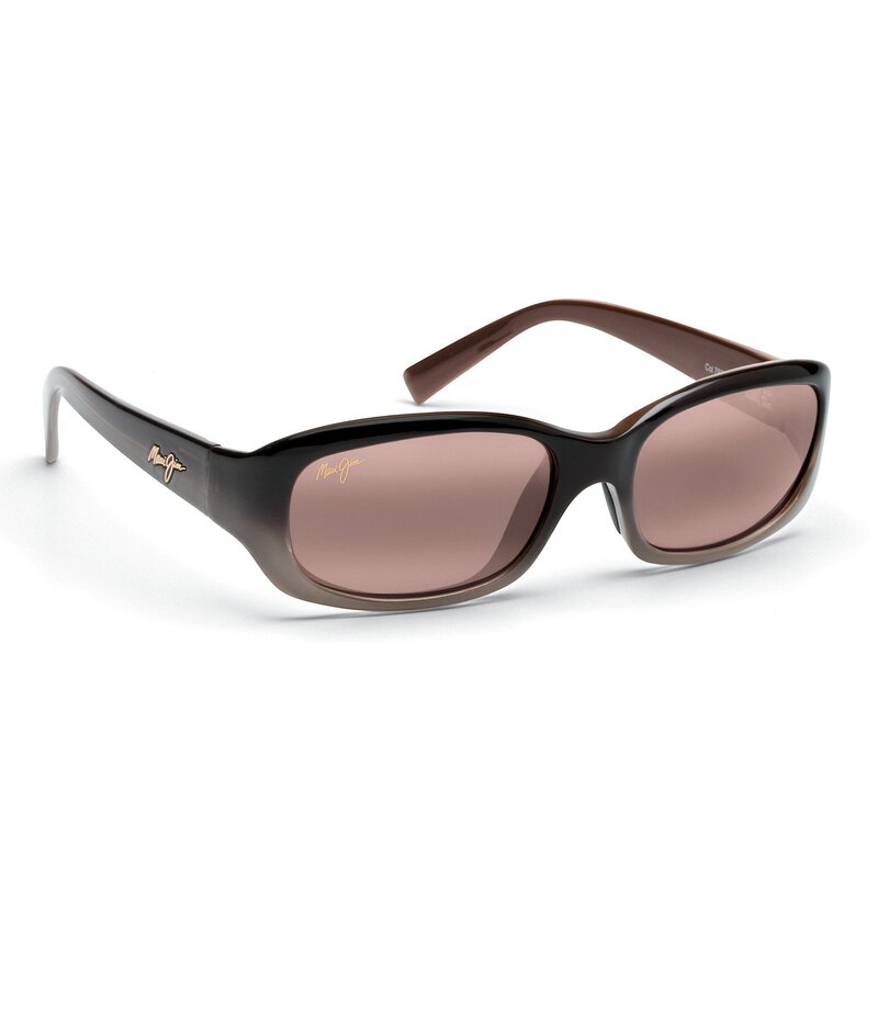 マウイジム レディース アクセサリー サングラス・アイウェア プラスサイズ Maui Jim Punchbowl PolarizedPlus2R Rectangular 54mm Sunglasses Chocolate チョコレート