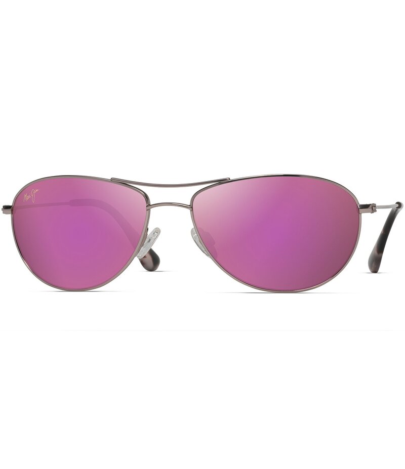 マウイジム レディース アクセサリー サングラス・アイウェア プラスサイズ Maui Jim Baby Beach PolarizedPlus2R Aviator 56mm Sunglasses Rose Gold ゴールド