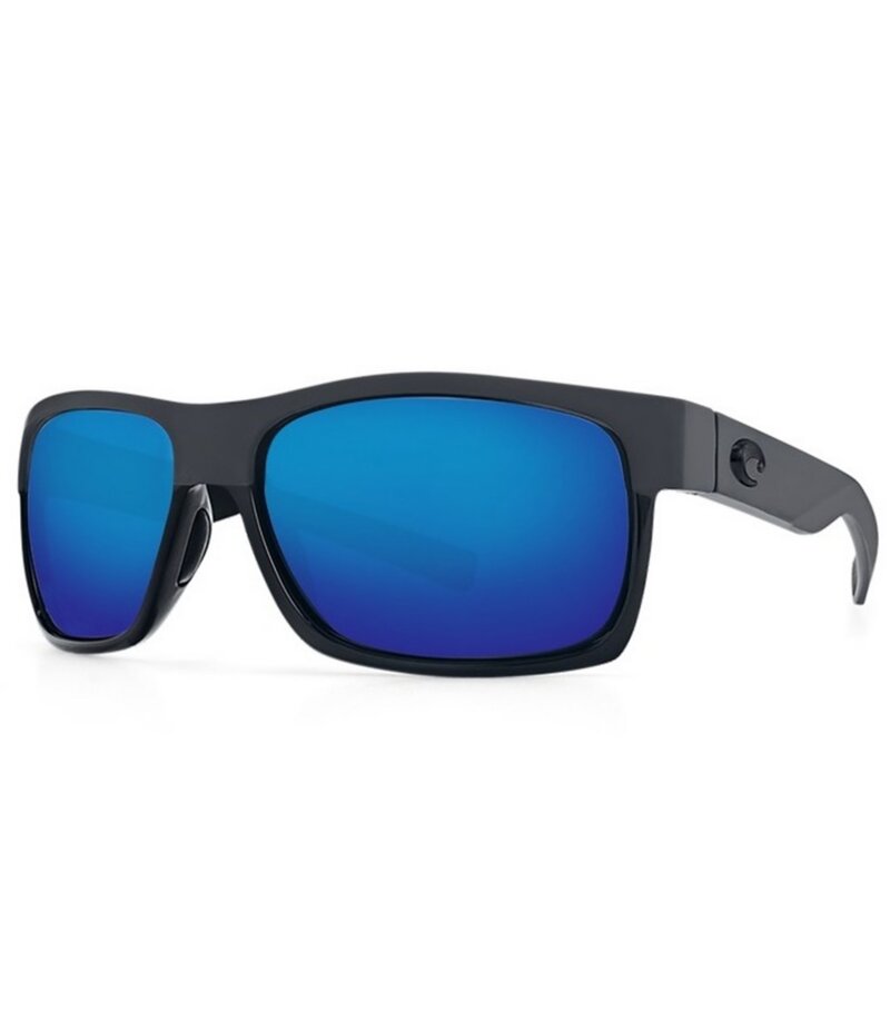 コスタ レディース 付属品 サングラス・アイウェア Costa Half Moon Polarized Square Sunglasses Black/Blue 黒いこと