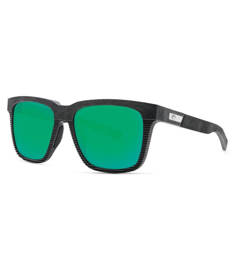 コスタ レディース アクセサリー サングラス・アイウェア Costa Pescador Untangled Polarized Square Sunglasses Net Gray Green Mirror グレー
