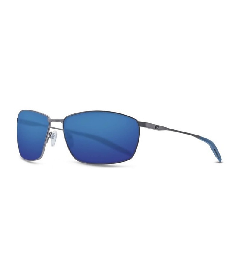 コスタ レディース 付属品 サングラス・アイウェア Costa Turret Polarized Rectangle Sunglasses Gunmetal Blue Mirror 青み