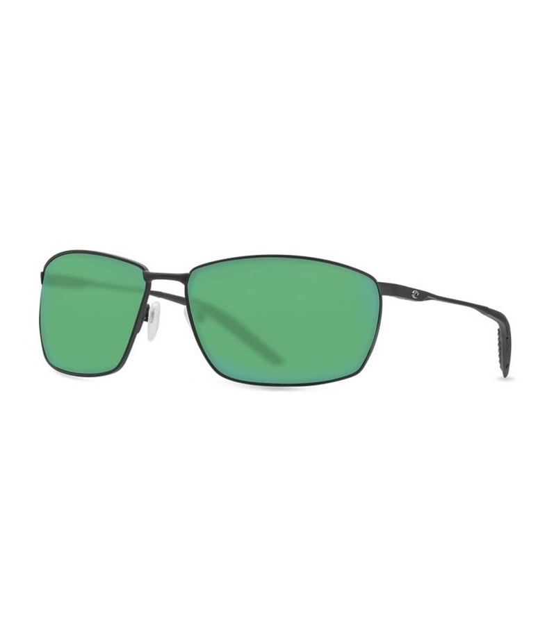 コスタ レディース 付属品 サングラス・アイウェア Costa Turret Polarized Rectangle Sunglasses Matte Black Green Mirror 黒いこと