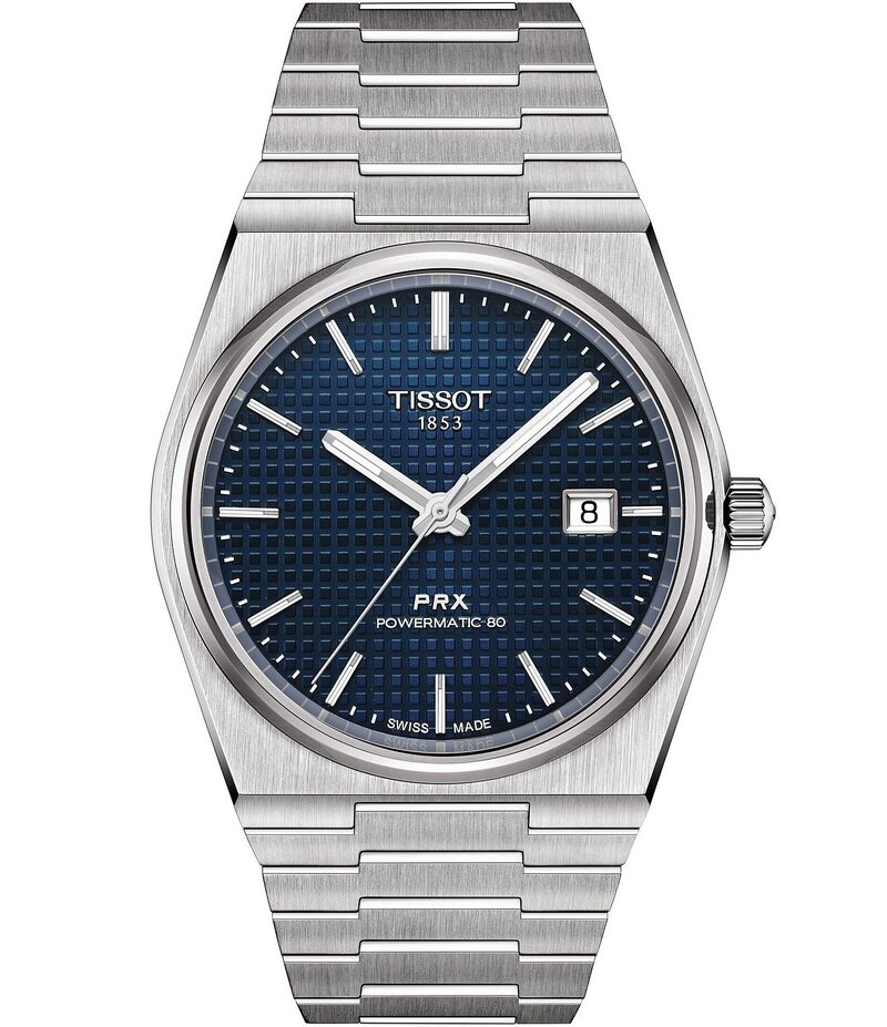 ティソット レディース アクセサリー 腕時計 Tissot Men's Prx Automatic Tonneau Bracelet Watch Silver シルバー