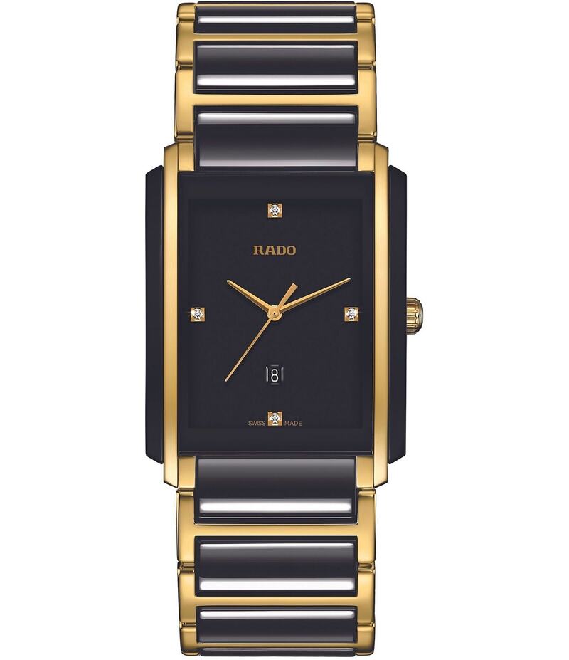 ラド レディース アクセサリー 腕時計 RADO Unisex 31mm Integral Diamonds Analog Ceramic Bracelet Watch Two Tone