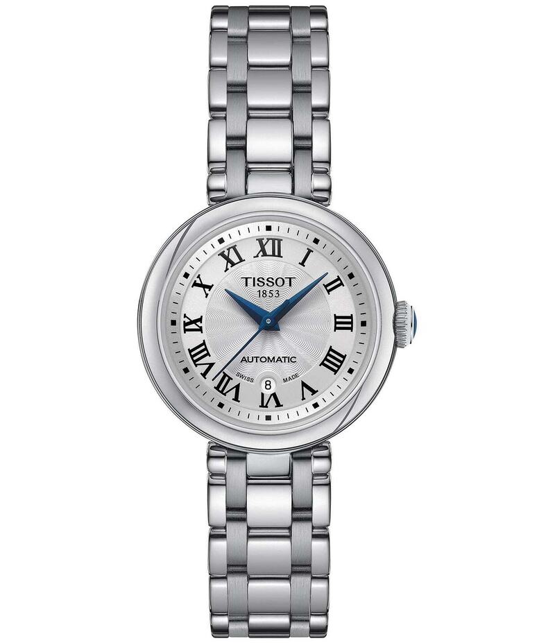 ティソット レディース アクセサリー 腕時計 Tシャツ Tissot Women's Bellissima Automatic Stainless Steel Bracelet Watch Silver シルバー